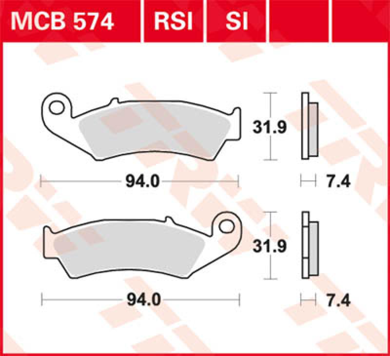 Bremsbelag MCB574