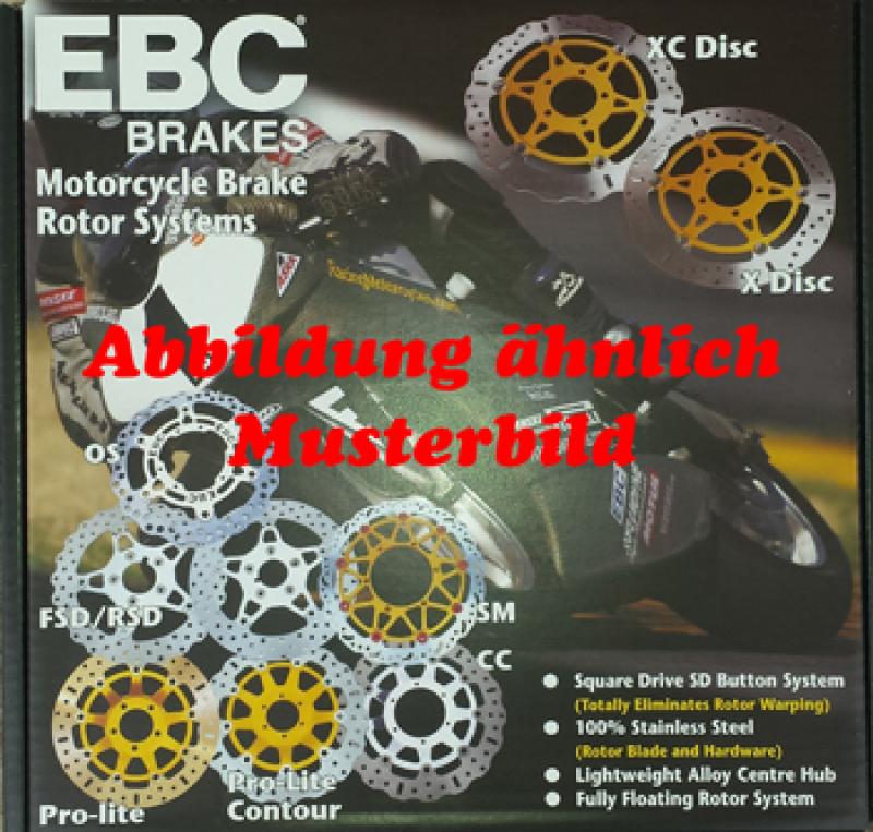 Bremsscheibe, INOX VEE Rotor (mit ABE) (EBC), VR2003BLU