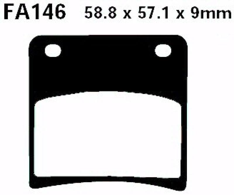 Bremsbelag - Satz (Sintermetall) Goldstuff (EBC), FA146HH