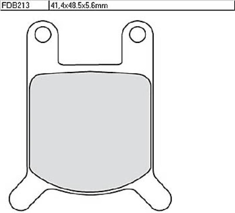 Disc brake pad FDB 213 P