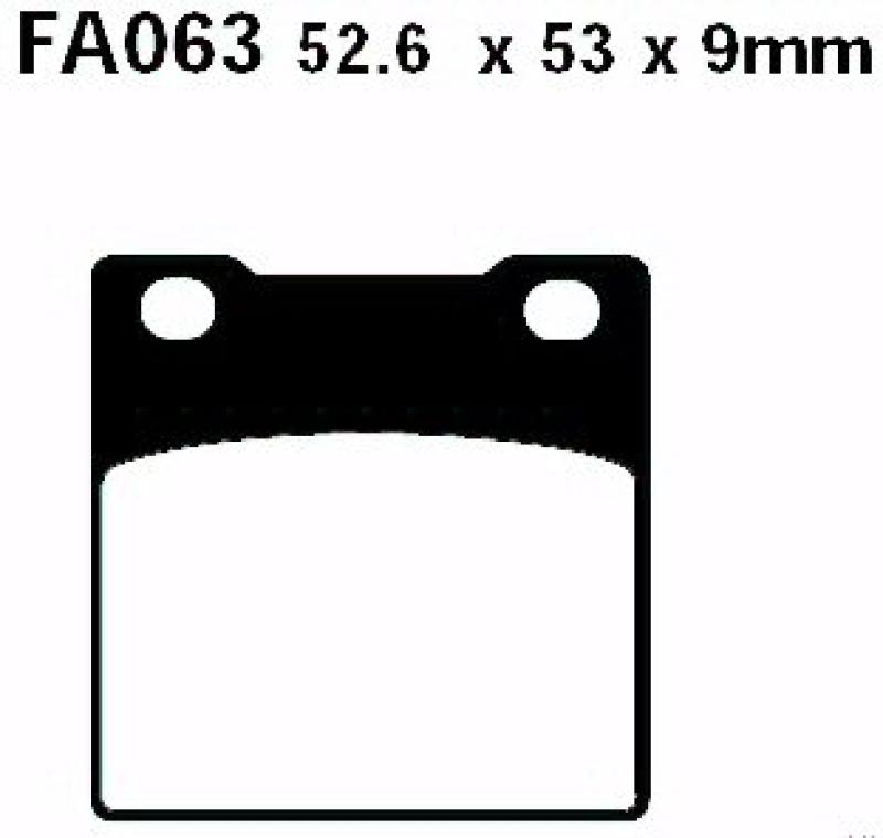 Bremsbelag - Satz Blackstuff (organisch) (EBC), FA063