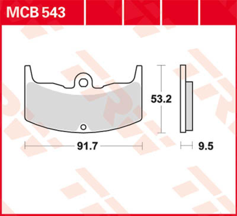 Disc brake pad MCB543