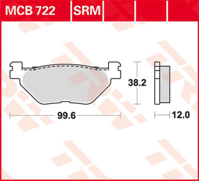 Bremsbelag MCB722