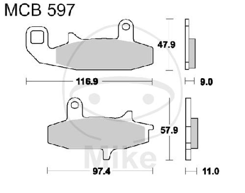 Bremsklötze, Standard, TRW, altern. 7372428