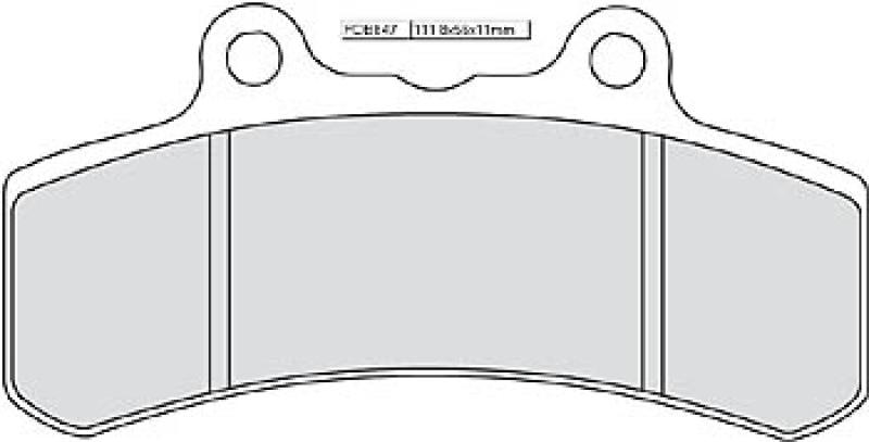 Disc brake pad FDB 847 P