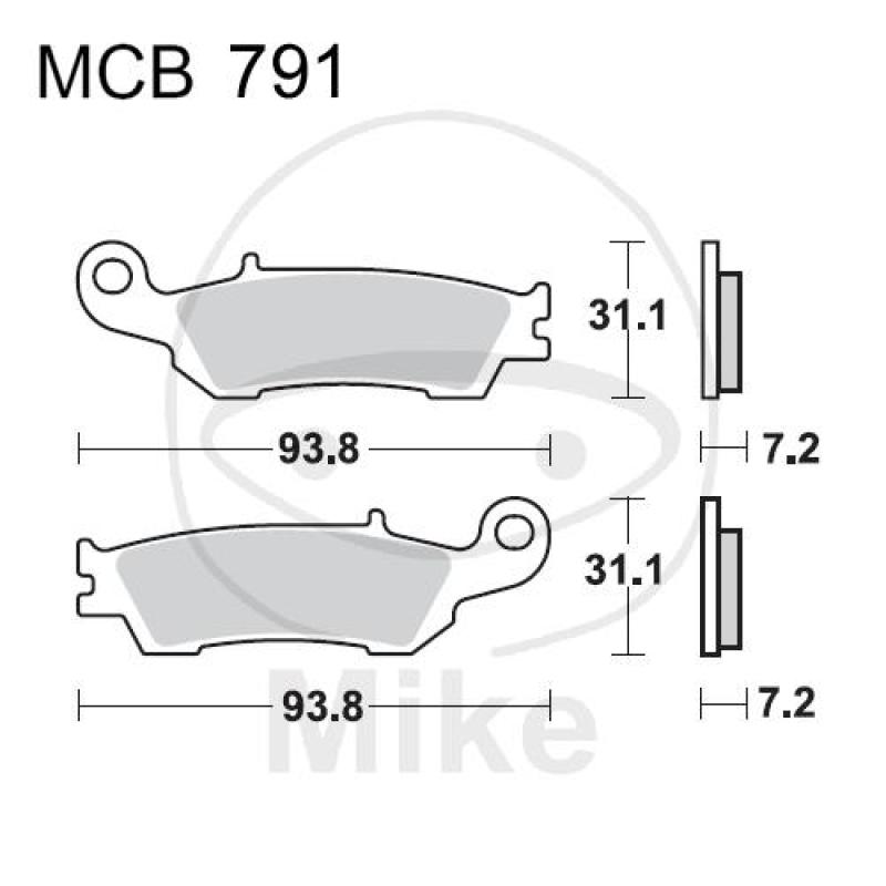 Bremsklötze, Standard, EC, TRW