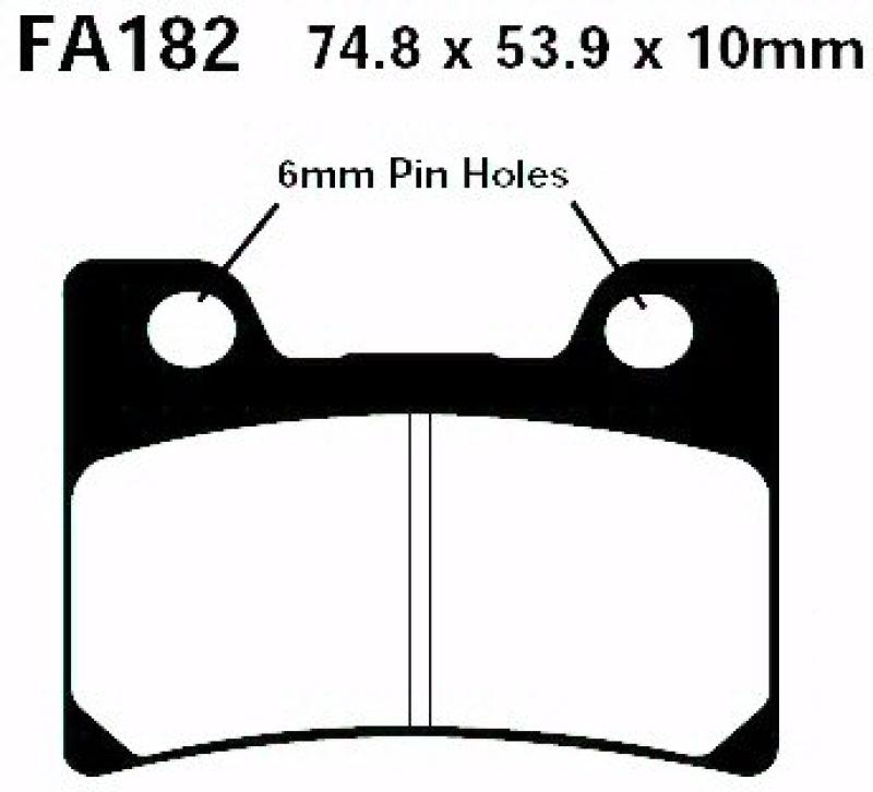 Bremsbelag - Satz Blackstuff (organisch) (EBC), FA182