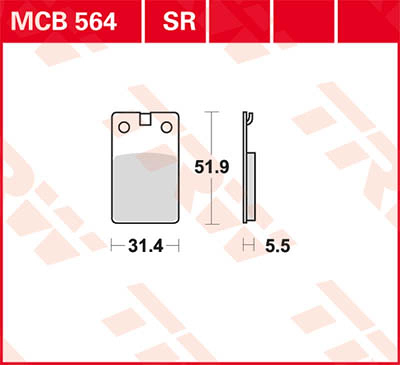 Bremsbelag MCB564