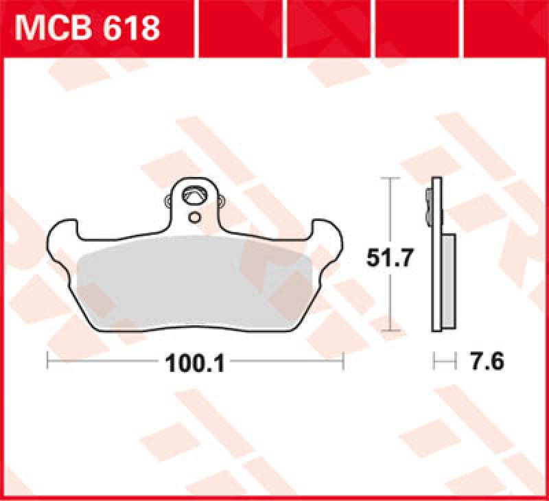 Bremsbelag MCB618