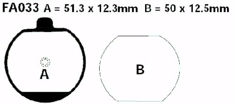 Bremsbelag - Satz Blackstuff (organisch) (EBC), FA033