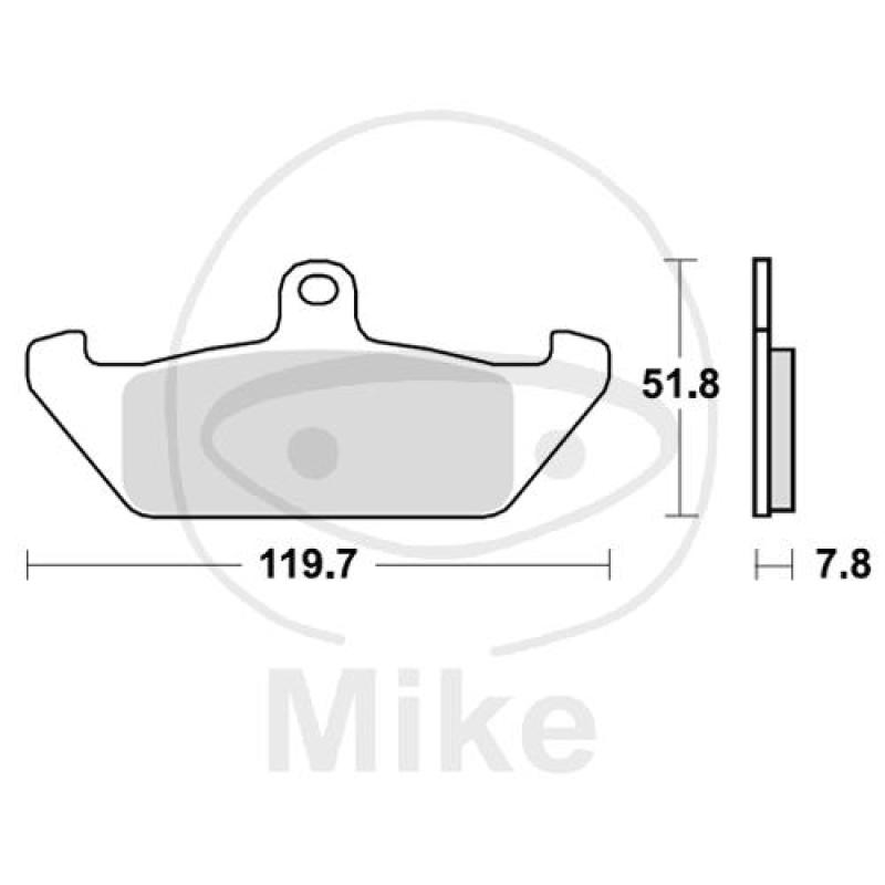 Bremsklötze, Standard, TRW, altern. 7370007