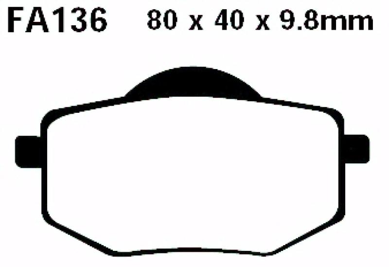 Bremsbelag - Satz Blackstuff (organisch) (EBC), FA136