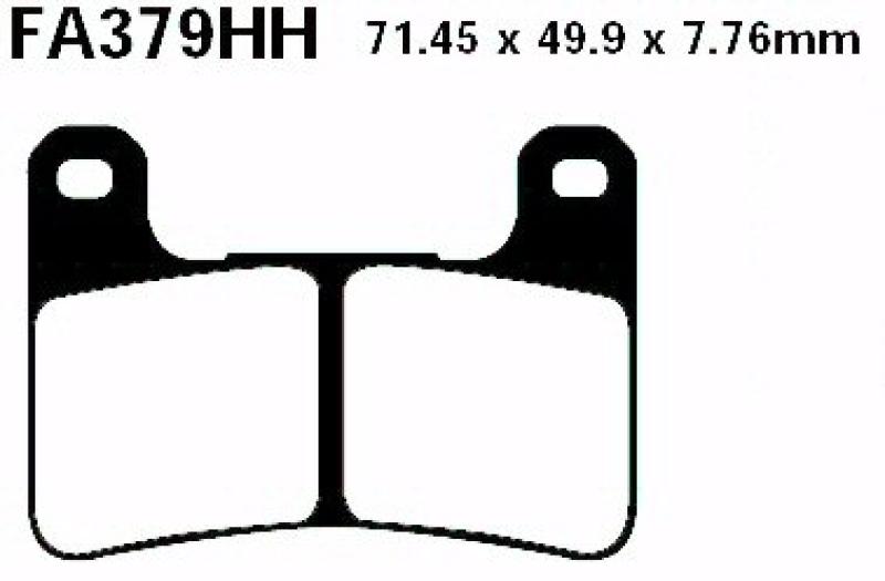 Bremsbelag - Satz (Sintermetall) Goldstuff (EBC), FA379HH