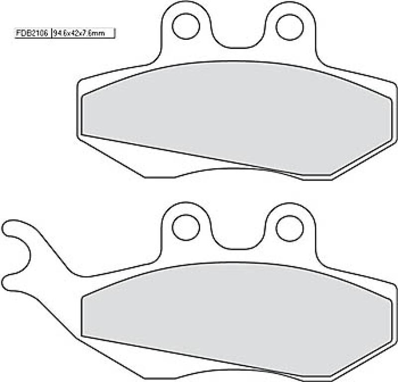 Disc brake pad FDB 2106 AG