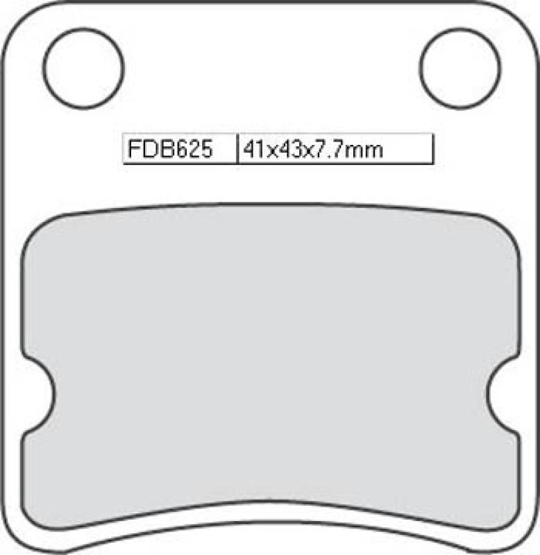 Disc brake pad FDB 625 EF