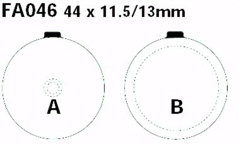 Bremsbelag - Satz Blackstuff (organisch) (EBC), FA046