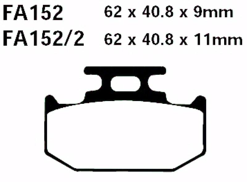 Bremsbelag - Satz MXS Rennbremsbelag Goldstuff (EBC), MXS152