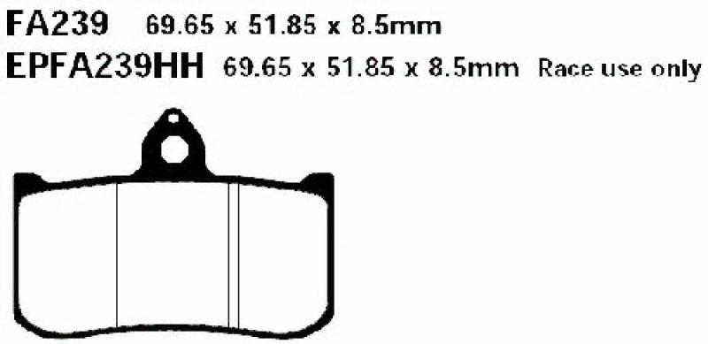 Bremsbelag - Satz Extreme Pro High End (EBC), EPFA239HH