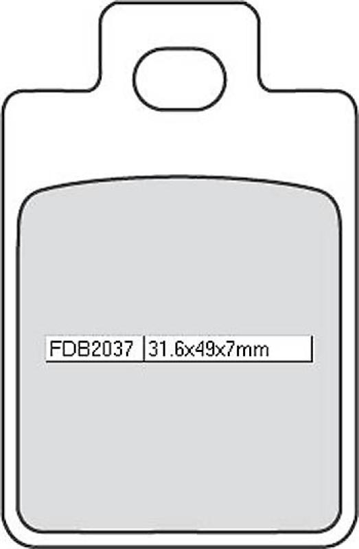 Bremsbelag FDB 2037 AG