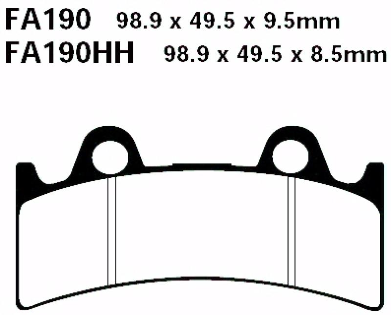 Bremsbelag - Satz Extreme Pro High End (EBC), EPFA190HH