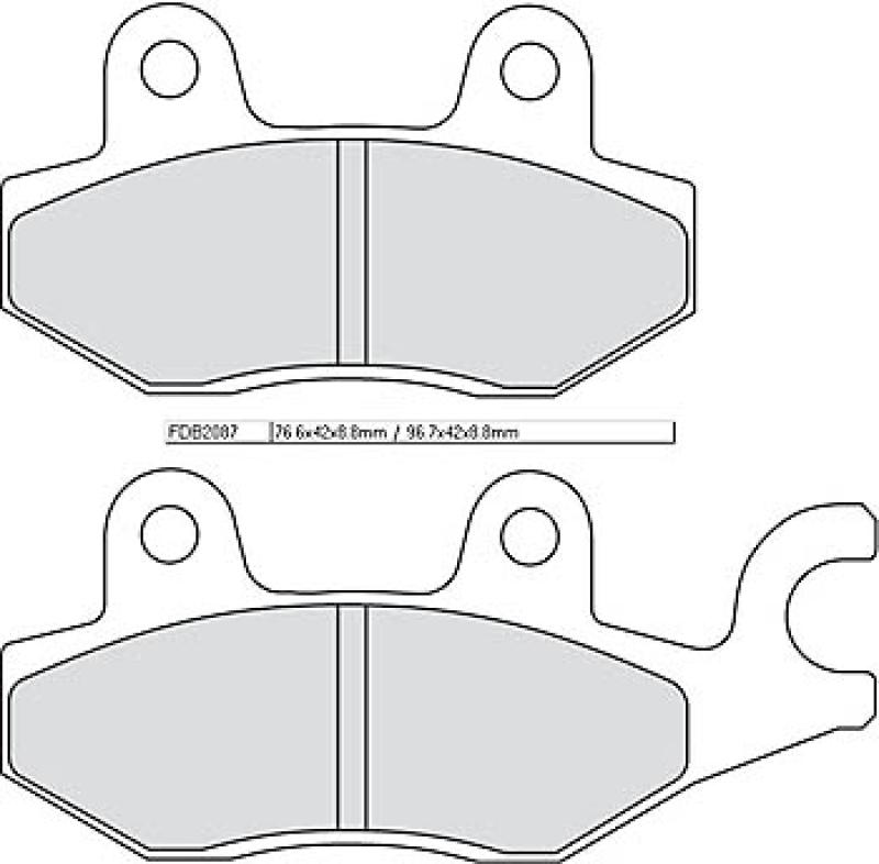 Disc brake pad FDB 2087 EF