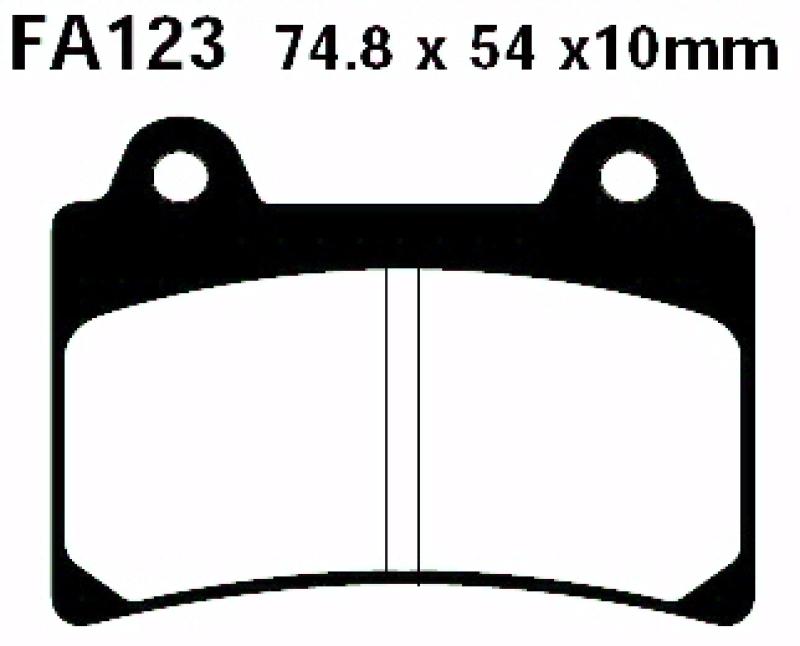 Bremsbelag - Satz (Sintermetall) Goldstuff (EBC), FA123HH