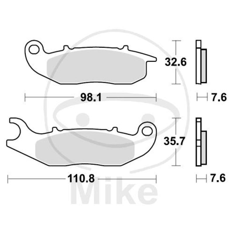 Bremsklötze, Standard, TRW, altern. 7320000