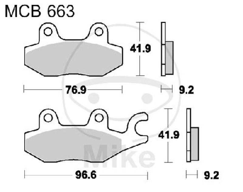 Bremsklötze, Standard, TRW, altern. 7377658