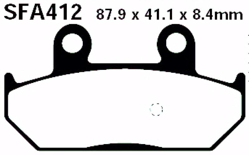Bremsbelag - Satz Scooter (organisch) (EBC), SFA412