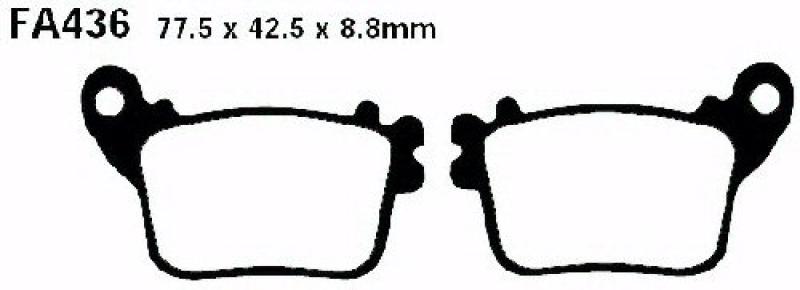 Bremsbelag - Satz Blackstuff (organisch) (EBC), FA436