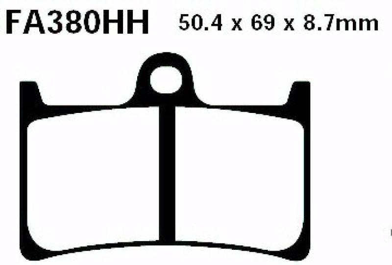 Bremsbelag - Satz (Sintermetall) Goldstuff (EBC), FA380HH