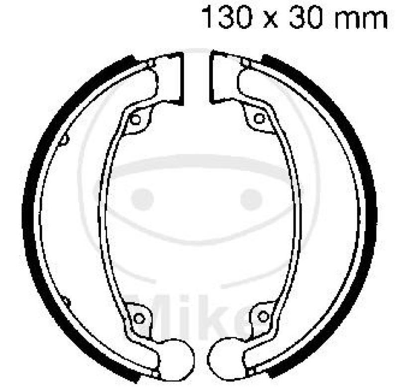 Bremsbacken, mit Feder, EBC
