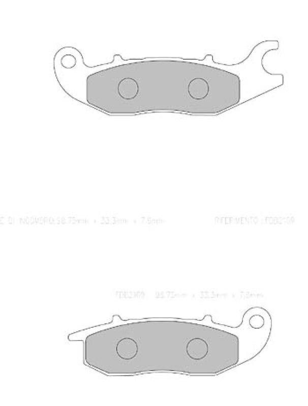 Disc brake pad FDB 2169 EF