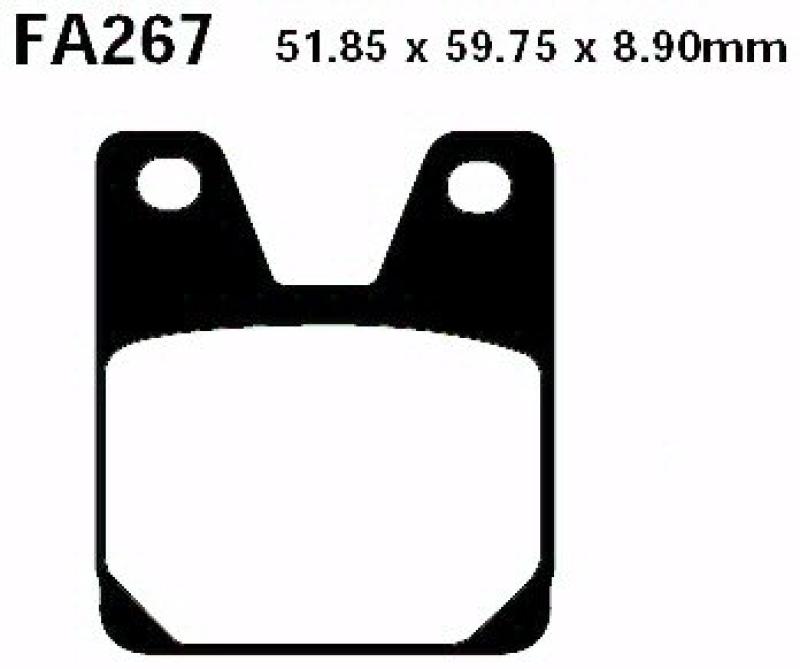 Bremsbelag - Satz (Sintermetall) Goldstuff (EBC), FA267HH