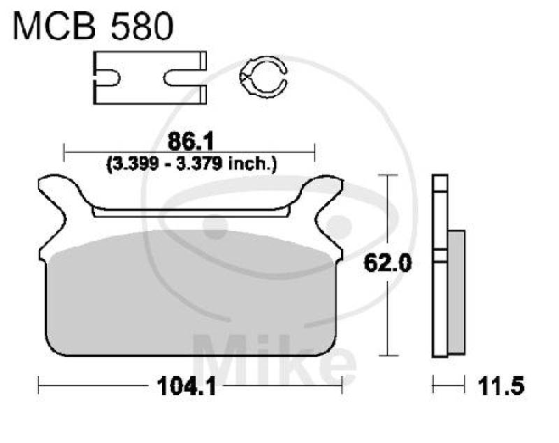 Bremsklötze, Standard, TRW, altern. 7377153