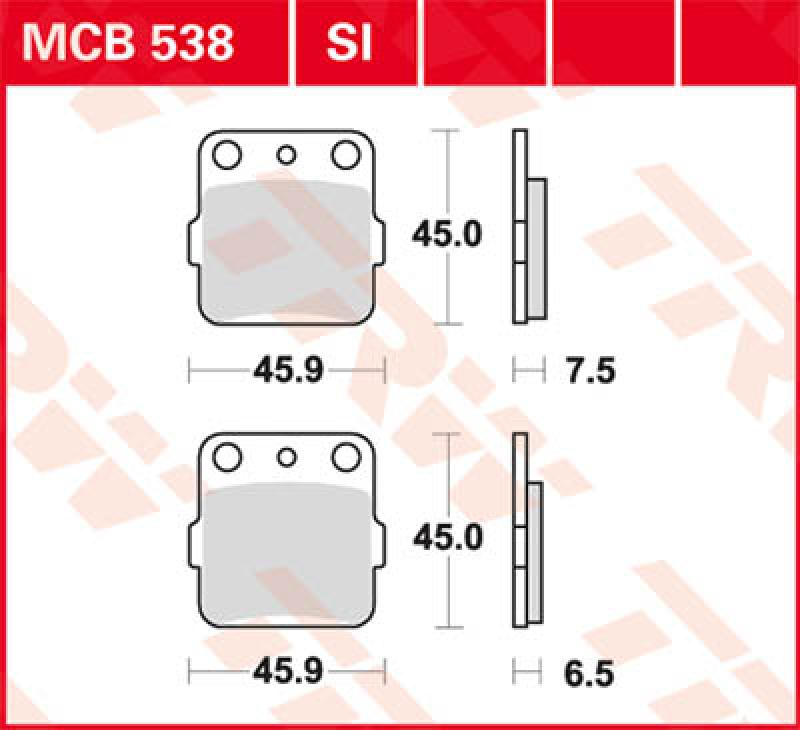 Disc brake pad MCB538