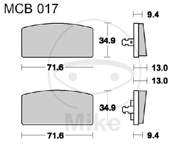 Bremsklötze, Standard, TRW, altern. 7326598