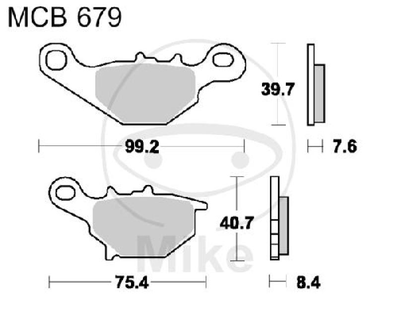 Bremsklötze, Standard, TRW, altern. 7379431