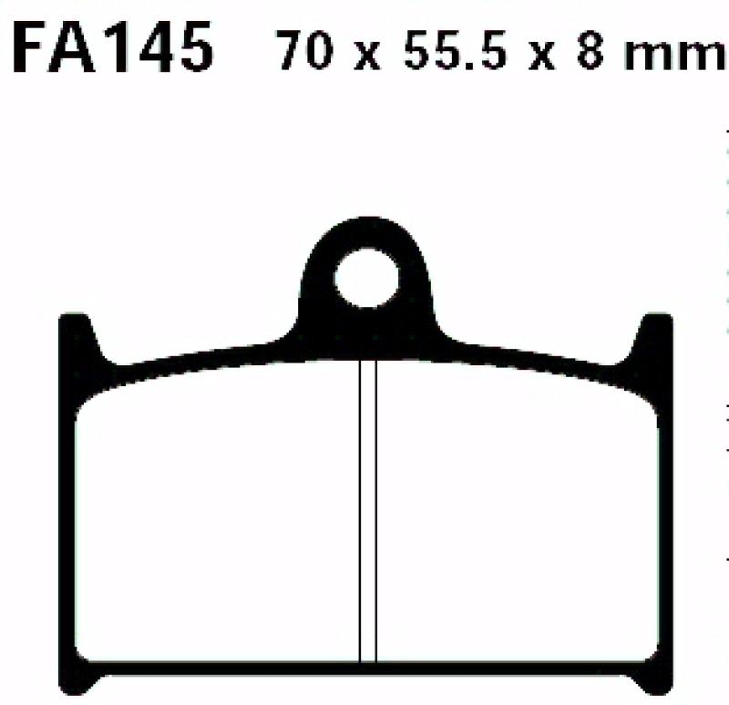 Bremsbelag - Satz Blackstuff (organisch) (EBC), FA145