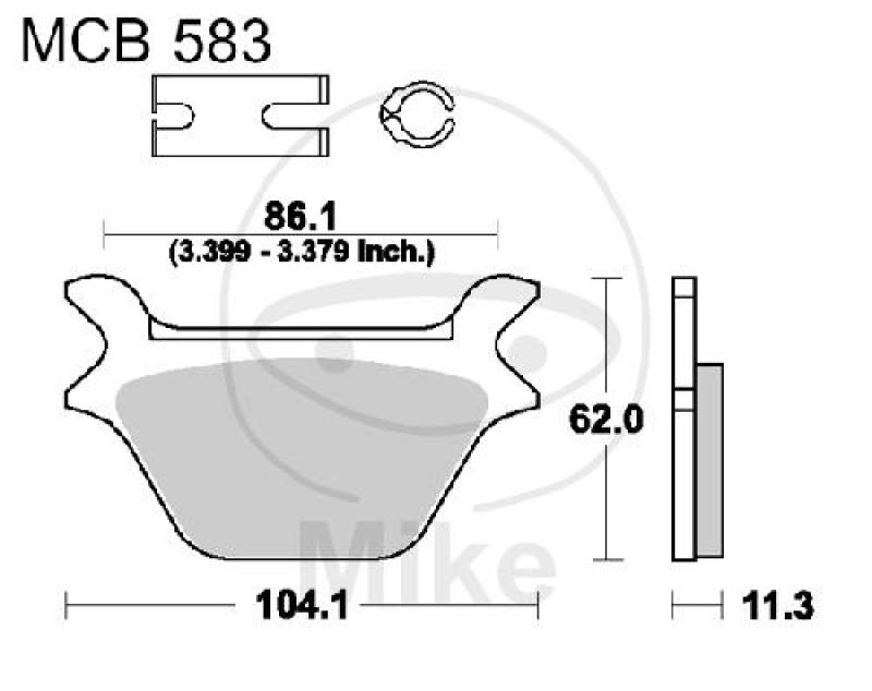 Bremsklötze, Standard, TRW, altern. 7377161