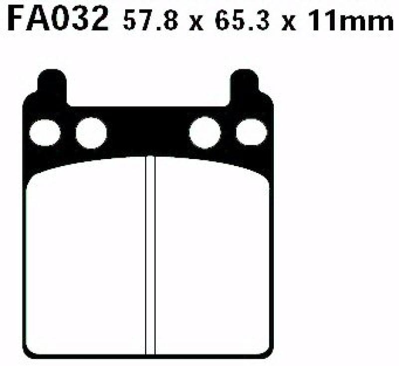 Bremsbelag - Satz Blackstuff (organisch) (EBC), FA032