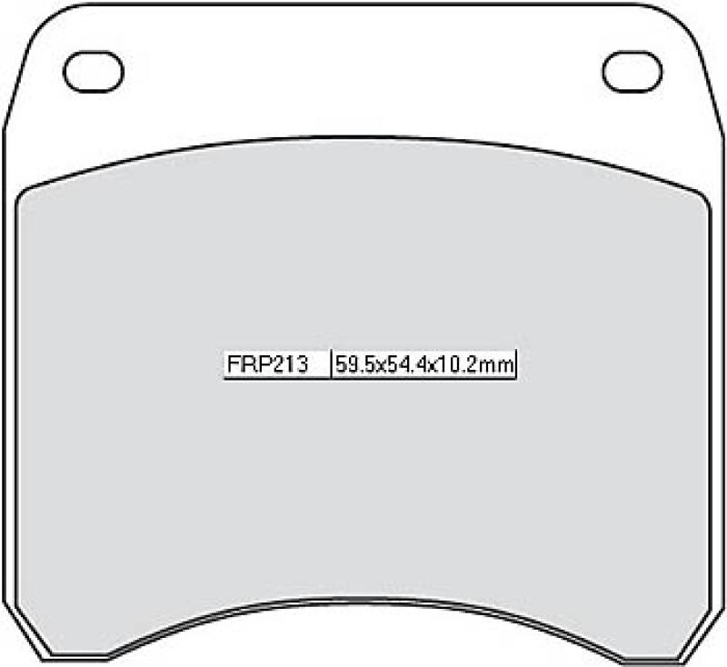 Disc brake pad FRP 213 P