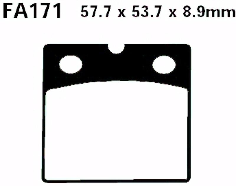 Bremsbelag - Satz Blackstuff (organisch) (EBC), FA171