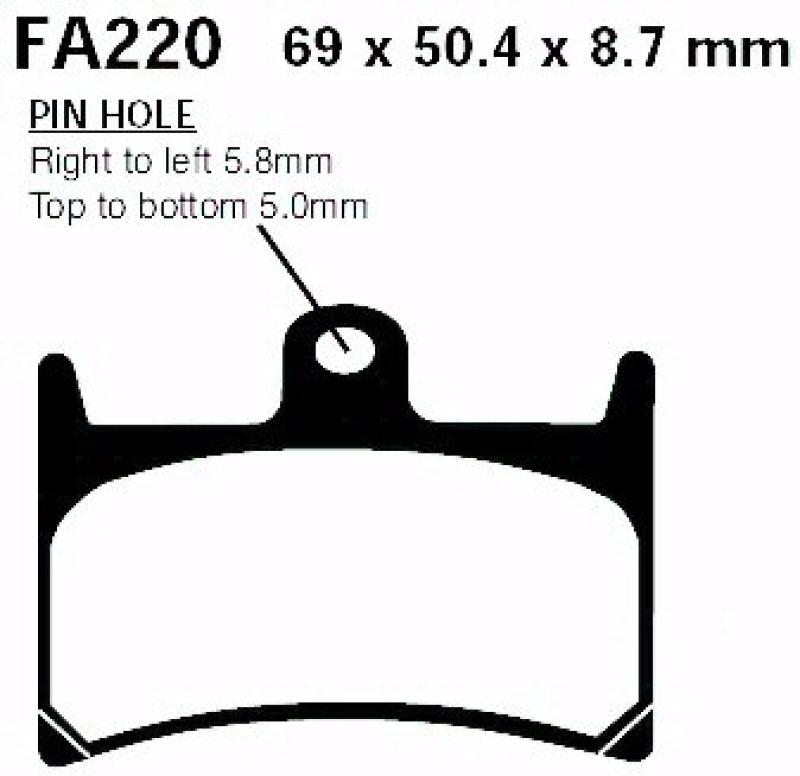 Bremsbelag - Satz Blackstuff (organisch) (EBC), FA220