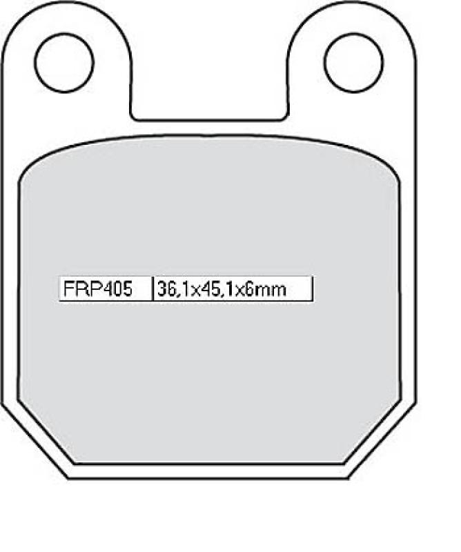 Disc brake pad FRP 405 EF