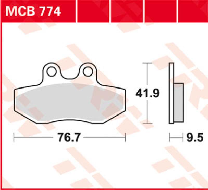 Bremsbelag MCB774