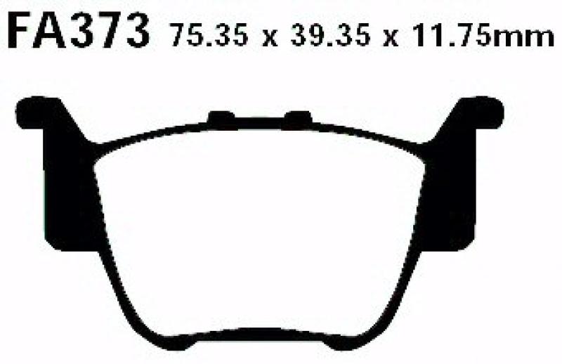 Bremsbelag - Satz Redstuff TT Carbon/Grafit (organisch) (EBC), FA373TT