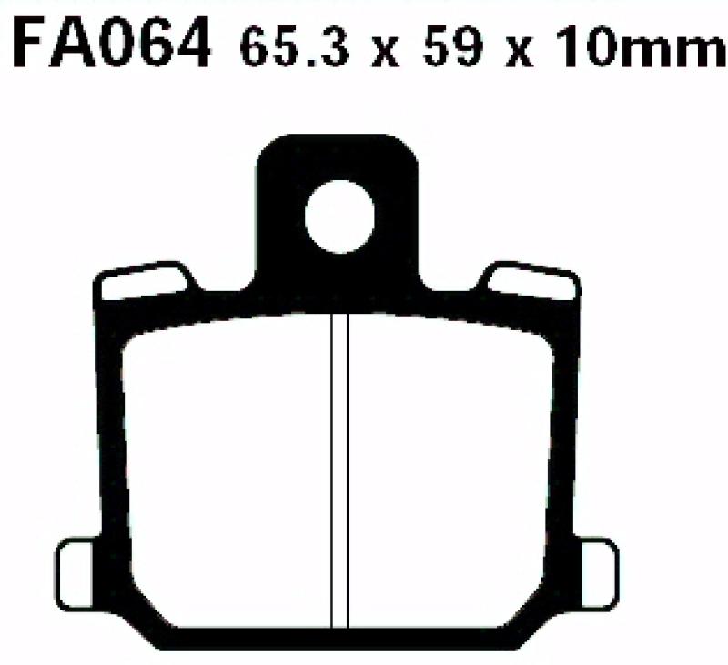 Bremsbelag - Satz Blackstuff (organisch) (EBC), FA064