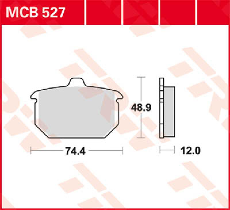 Bremsbelag MCB527