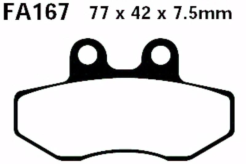 Bremsbelag - Satz Blackstuff (organisch) (EBC), FA167